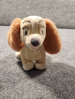 Disney Store Authentic Lady Plush Stuffed Animal from Lady and the Tramp 12"
